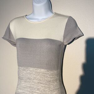 Philosophy Ombré Gray  Short Sleeve Dress XS